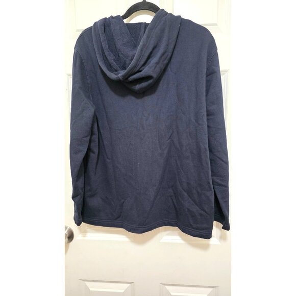 Ralph Lauren Women Navy Full-Zip Hoodie Nautical Embroidered Detail Size S - Picture 3 of 8